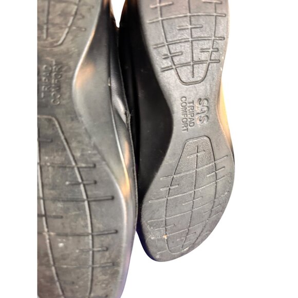 SAS Size 8 Tripad Orthotic Comfort Womens Leather Walking Shoes Black - Picture 10 of 11